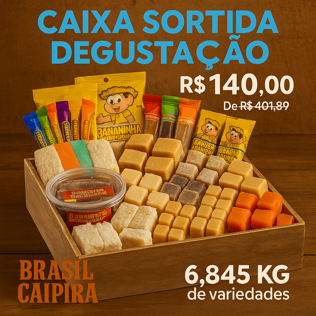 CAIXA SORTIDA DEGUSTAÇÃO